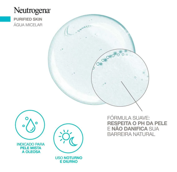 Água Micelar Neutrogena Purified Skin 7 em 1 Demaquilante 200ml - Imagem 3