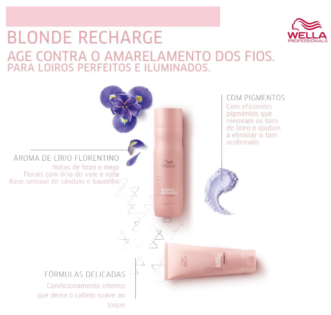Shampoo Wella Invigo Blonde Recharge 250ml - Imagem 3