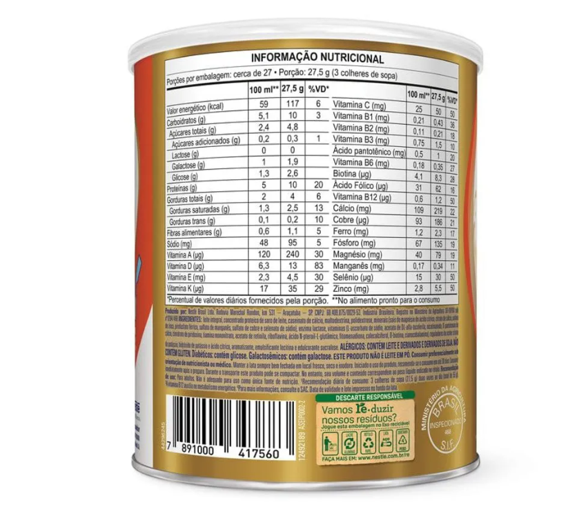 Nutren Senior Zero Lactose sabor Baunilha 740g - Imagem 3